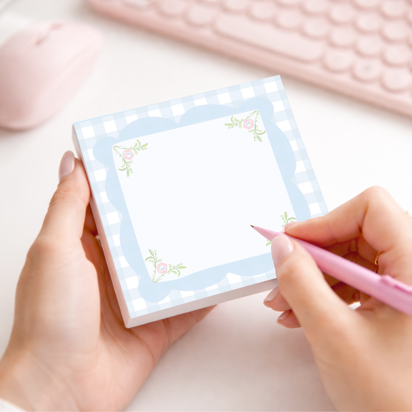 Bluebell Trellis Mini 3x3" Notepad