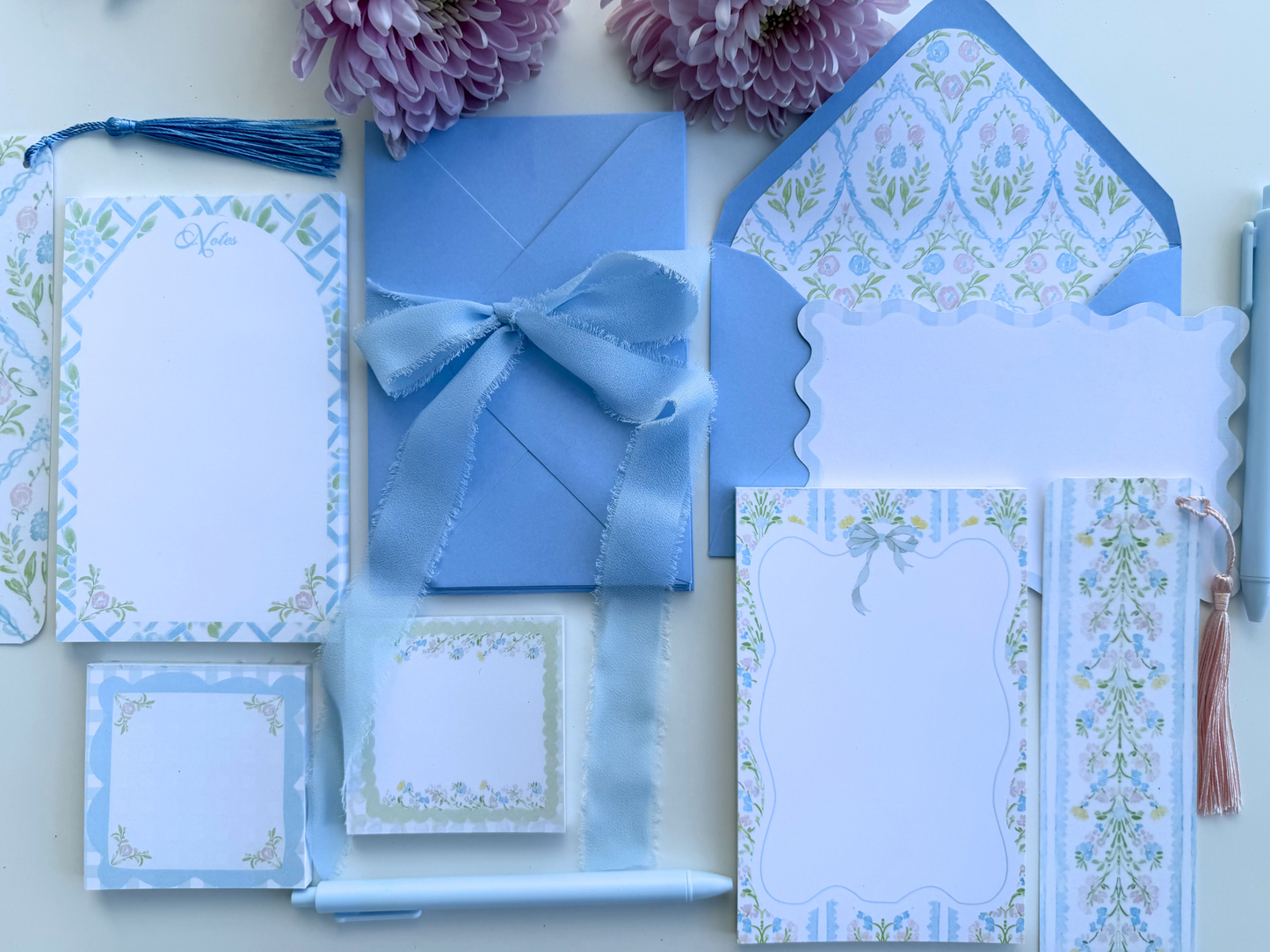 Bluebell Trellis Notecard Set