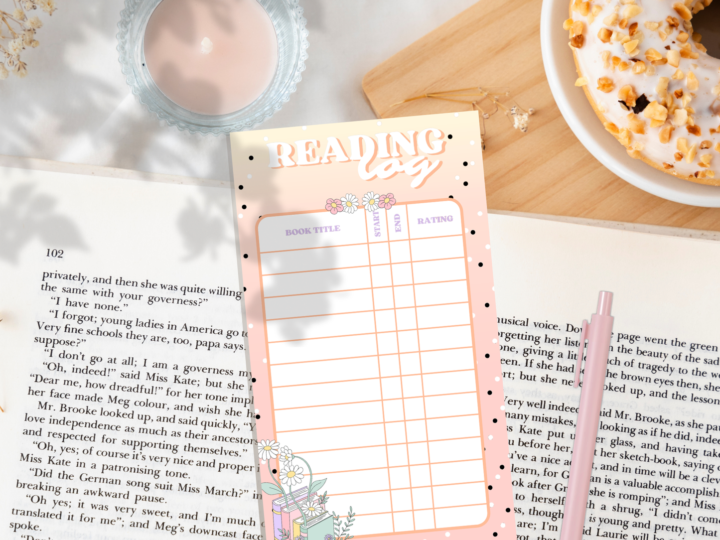 Bookish Spring Reading Log