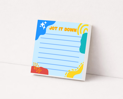 Jot It Down 3x3" Notepad Set - Blue