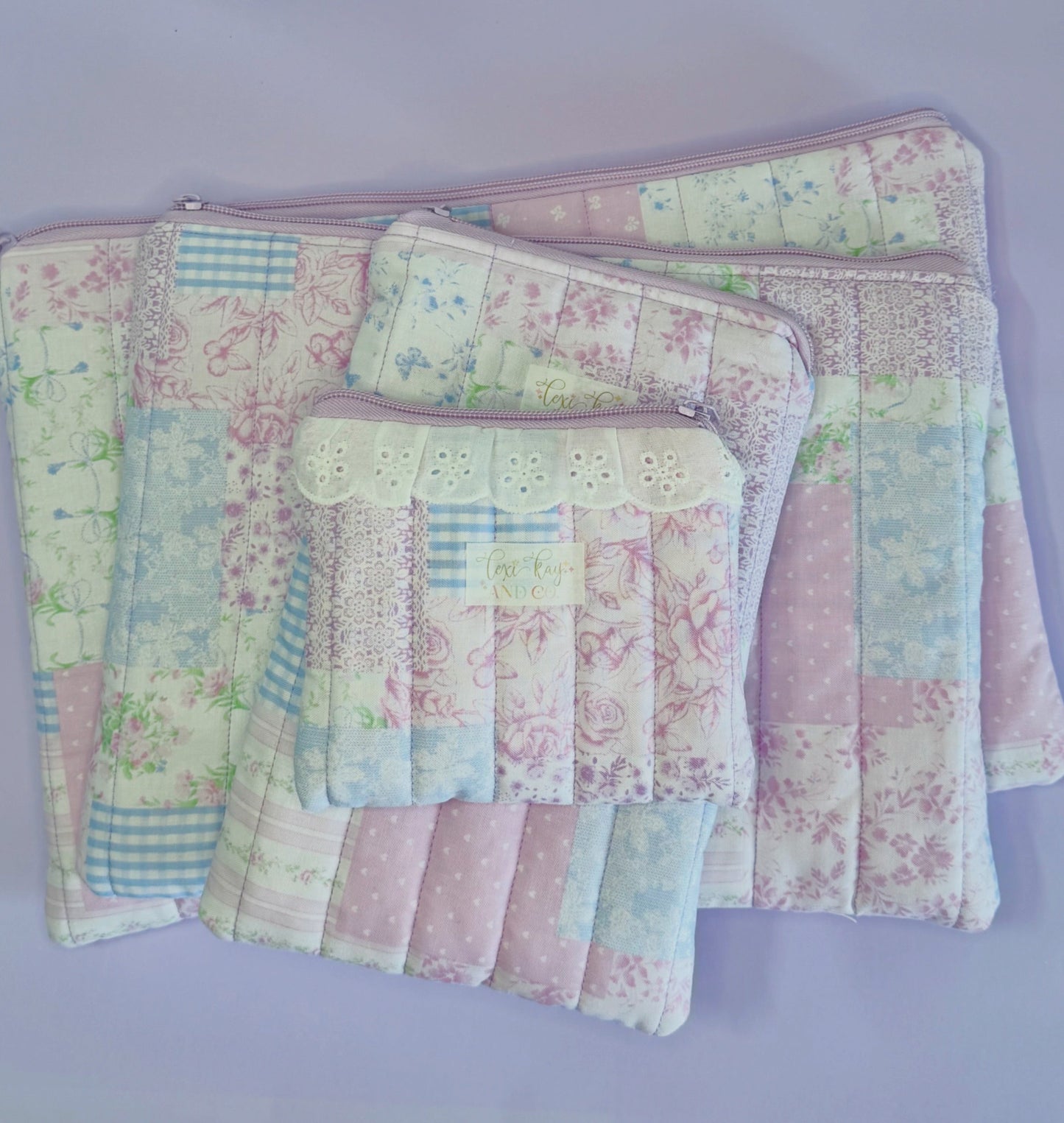 Lavender Patchwork Laptop Case 15”