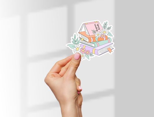 Bookish Spring Sticker Set