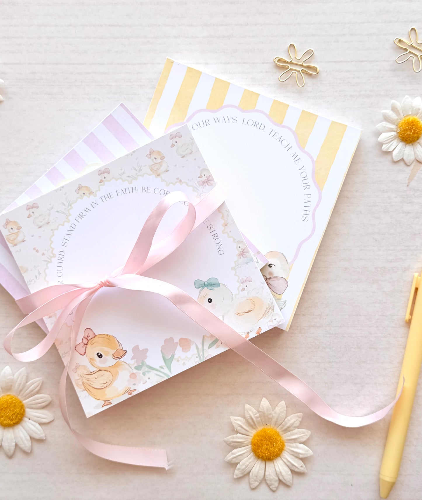 Quiet Grace Scripture Notepad Set