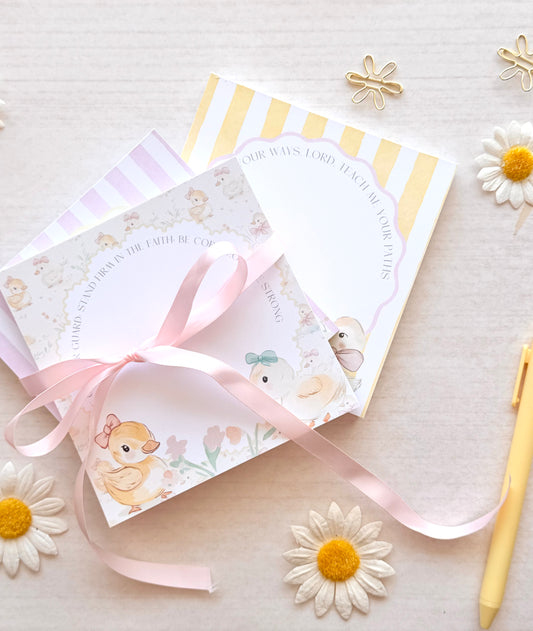 Quiet Grace Scripture Notepad Set