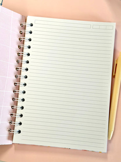 Ditsy Floral Notebook Collection | Floral Lined or Dot Grid Journal