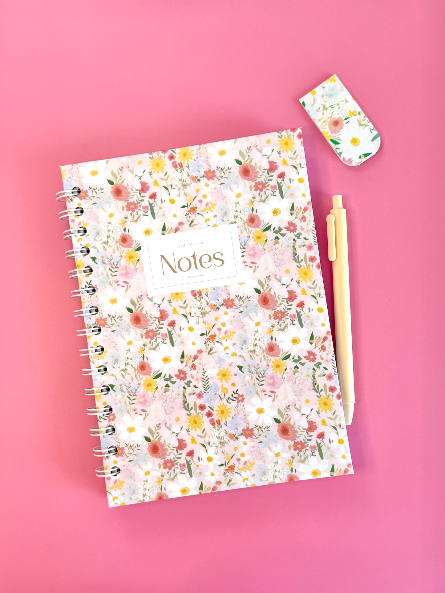 Ditsy Floral Notebook Collection | Floral Lined or Dot Grid Journal
