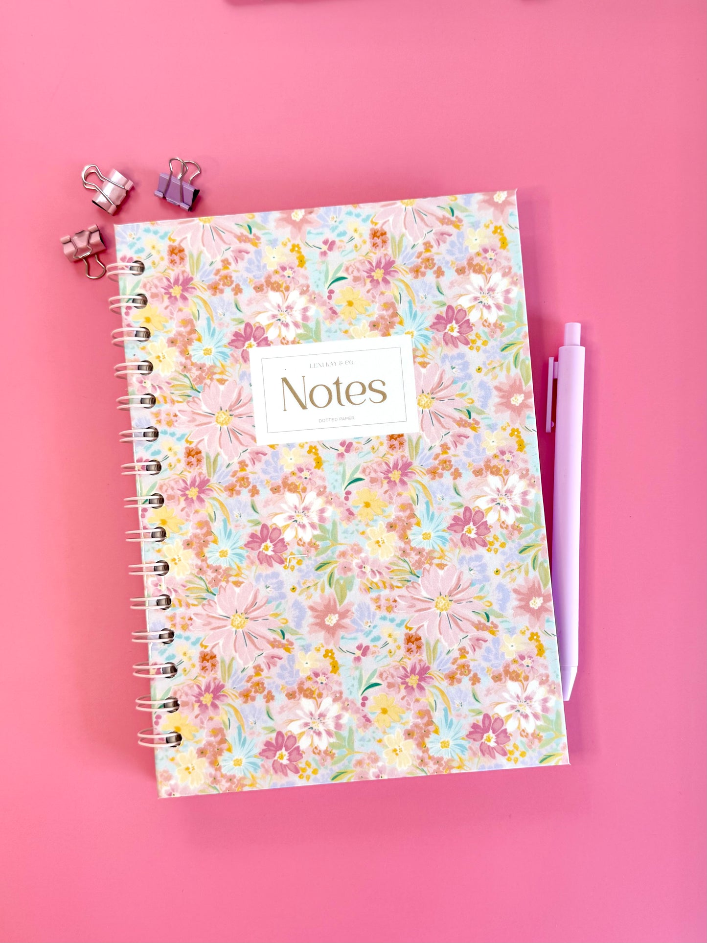 Ditsy Floral Notebook Collection | Floral Lined or Dot Grid Journal