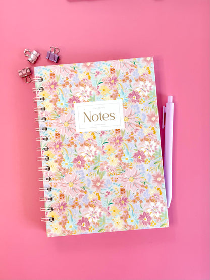 Ditsy Floral Notebook Collection | Floral Lined or Dot Grid Journal
