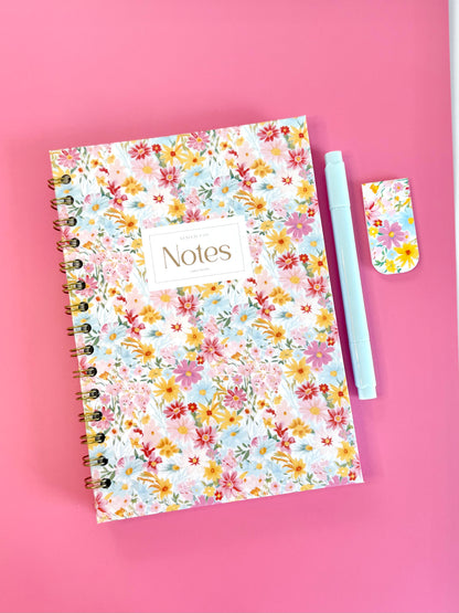 Ditsy Floral Notebook Collection | Floral Lined or Dot Grid Journal