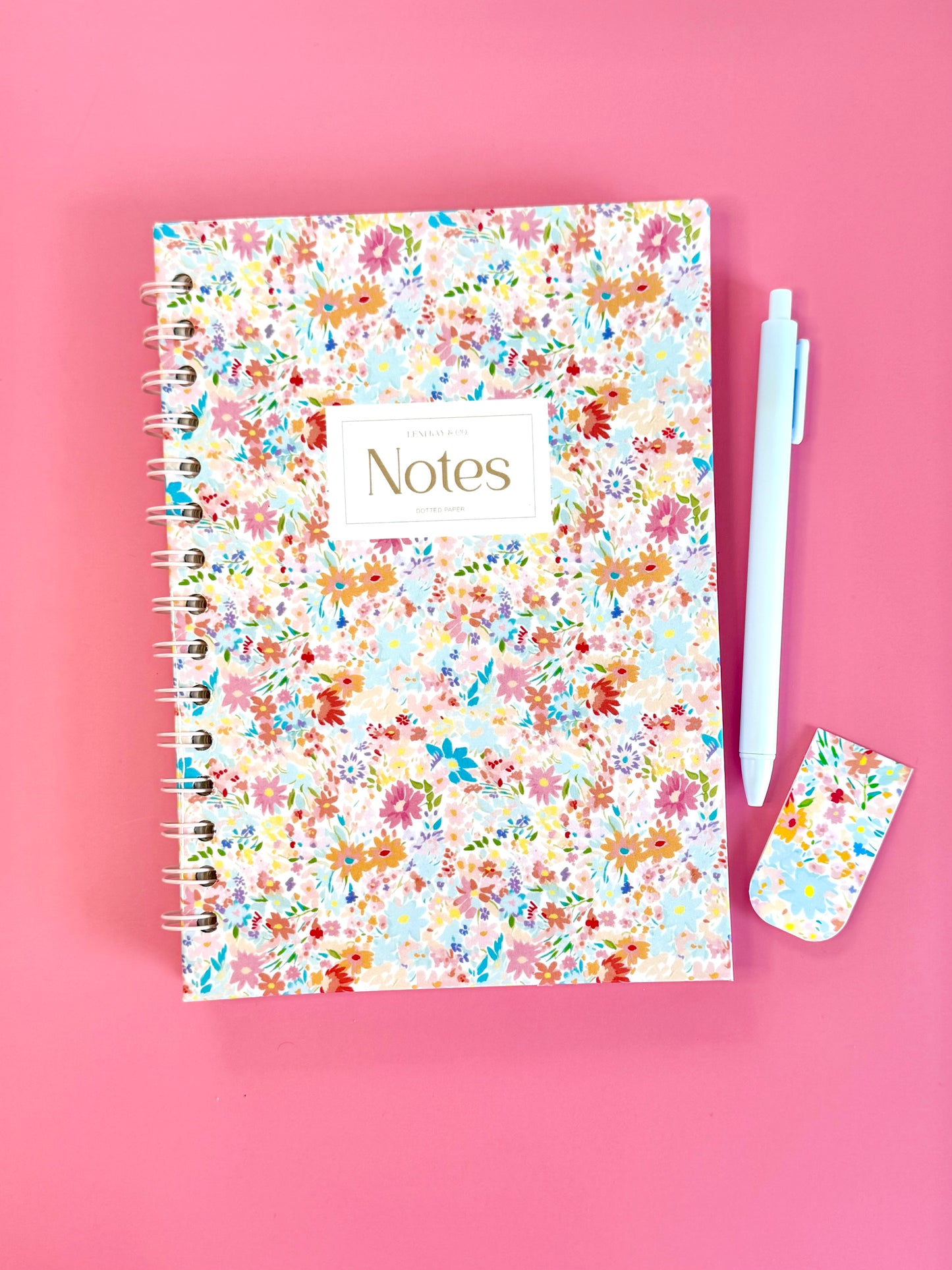 Ditsy Floral Notebook Collection | Floral Lined or Dot Grid Journal