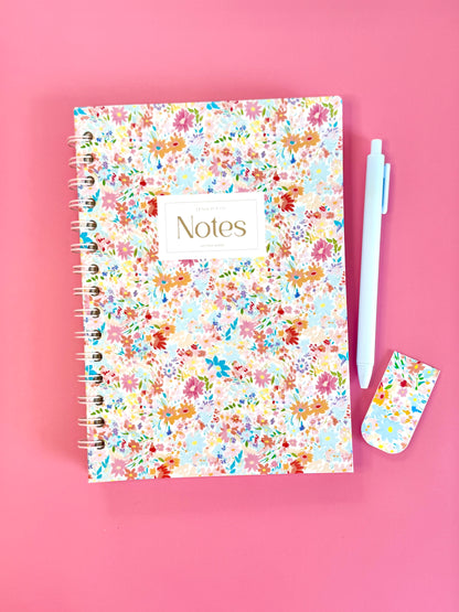 Ditsy Floral Notebook Collection | Floral Lined or Dot Grid Journal