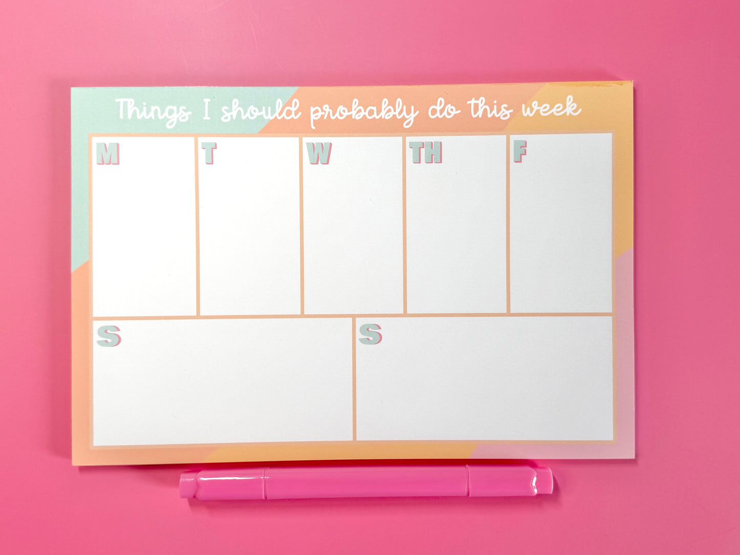 Things I Should Probably Do Notepad | 6x9” | 30 Pages