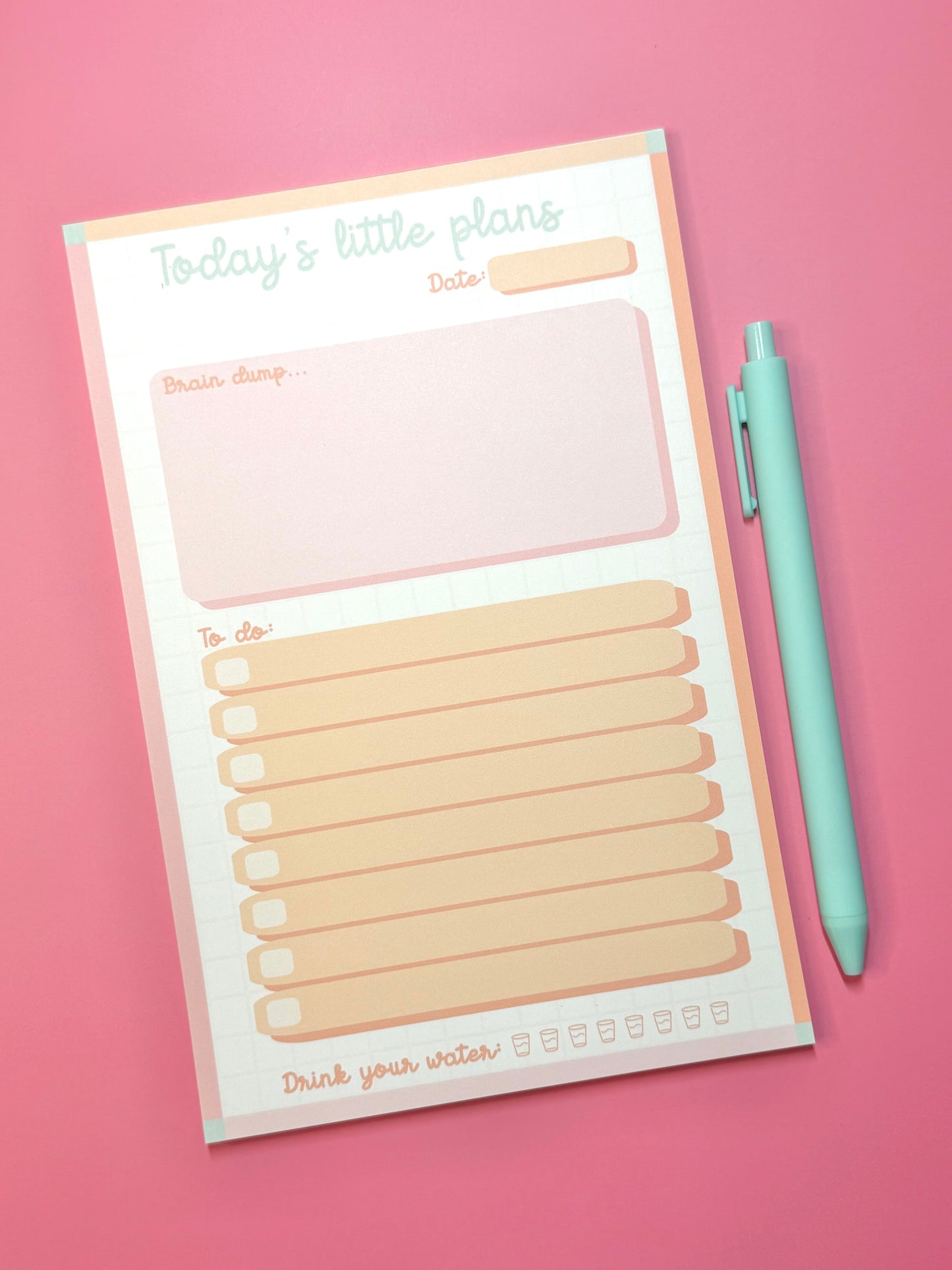 Today’s Little Plans Notepad | 6x9” | 30 Pages