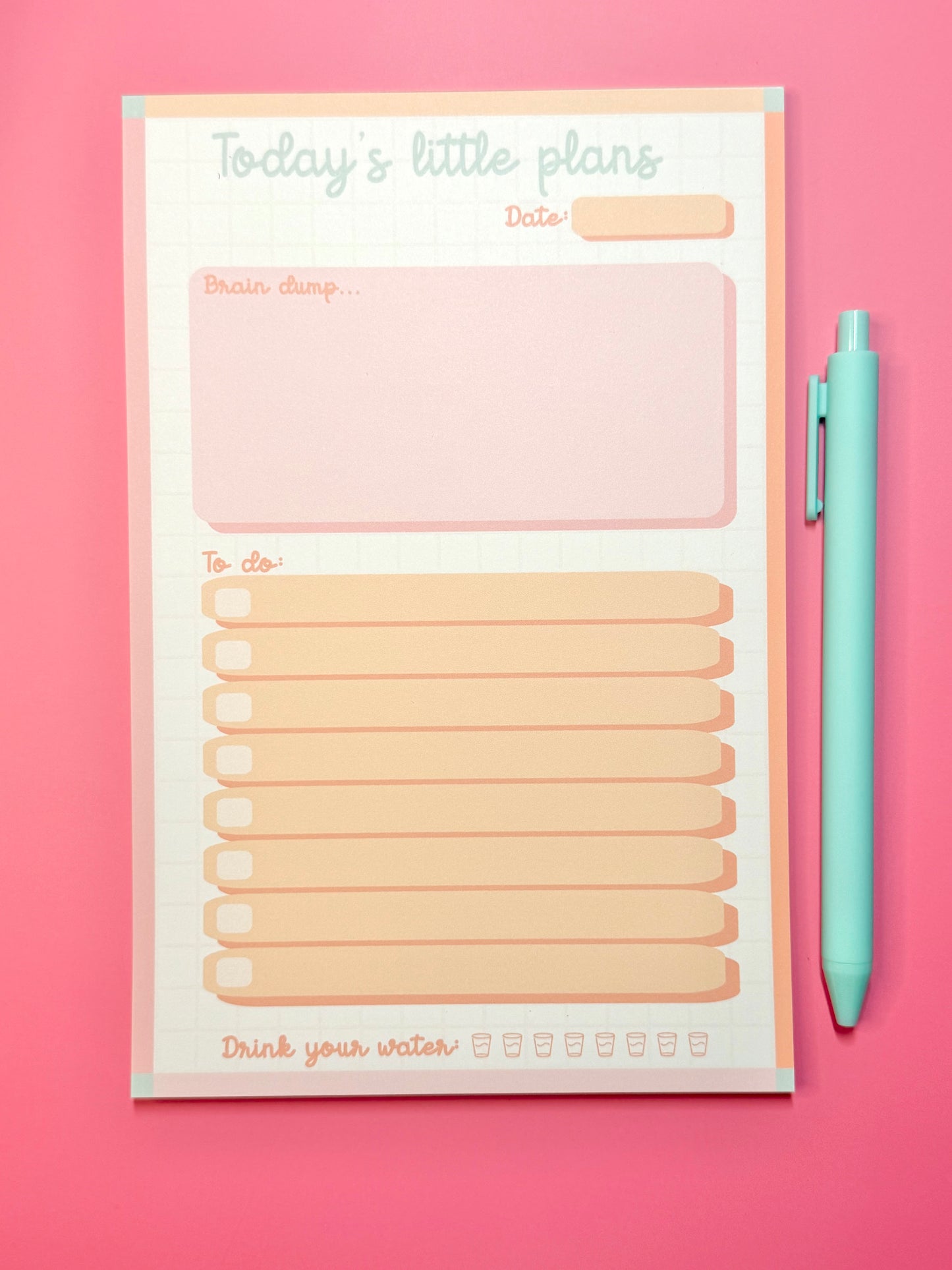 Today’s Little Plans Notepad | 6x9” | 30 Pages