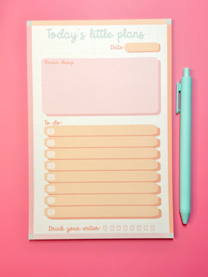 Today’s Little Plans Notepad | 6x9” | 30 Pages