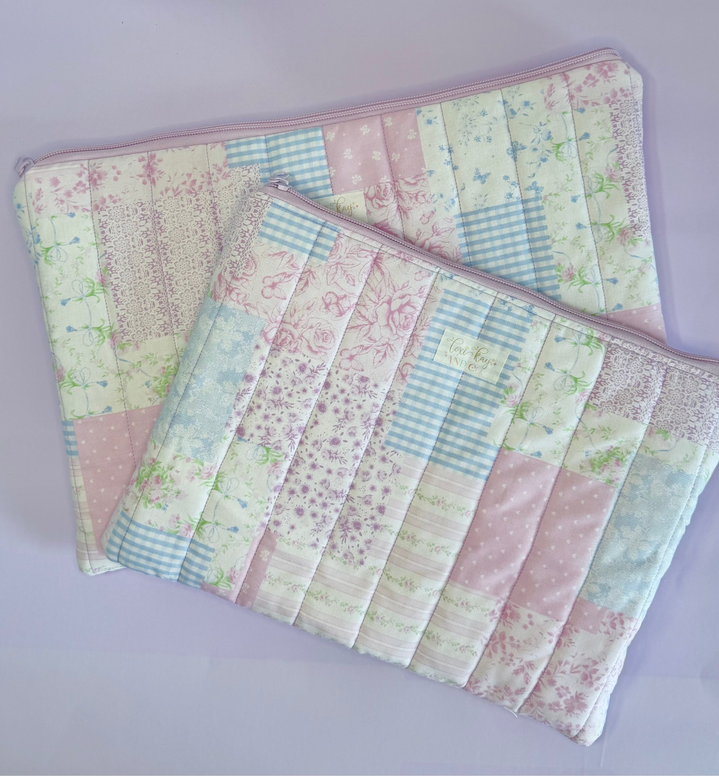 Lavender Patchwork Laptop Case 15”