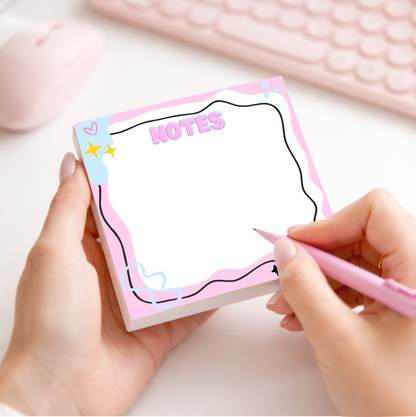 Jot It Down 3x3" Notepad Set - Pink