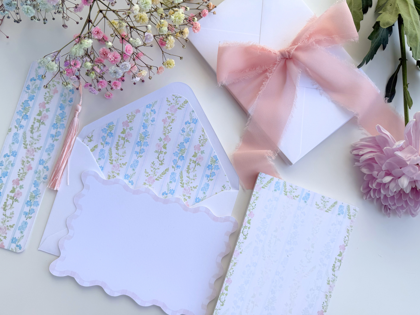 Rosewater Bloom Notecard Set