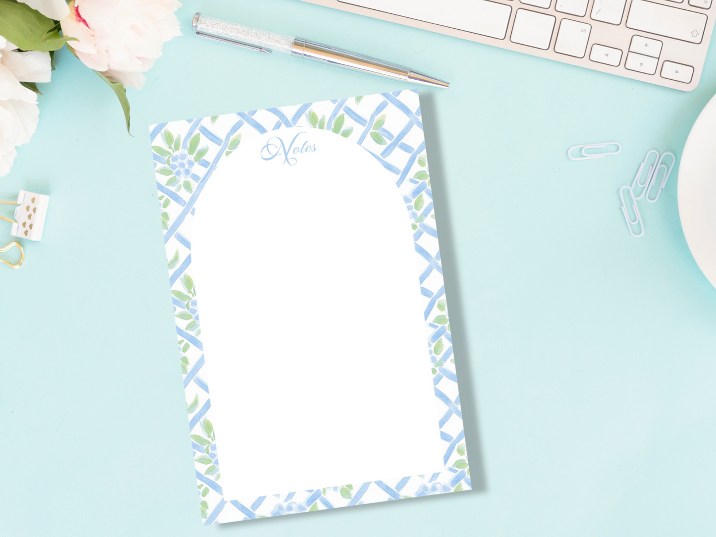 Bluebell Trellis 4x6" Notepad