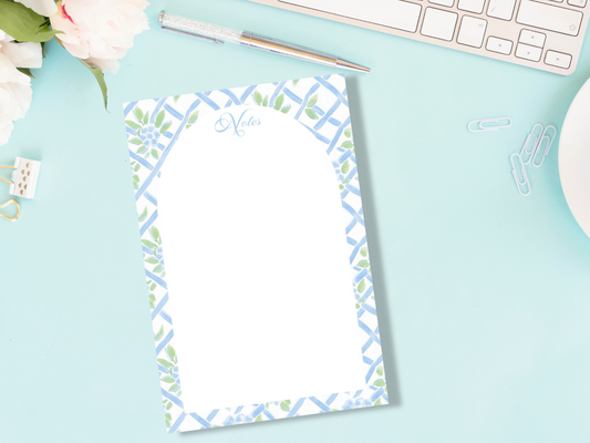 Bluebell Trellis 4x6" Notepad