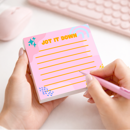 Jot It Down 3x3" Notepad Set - Pink