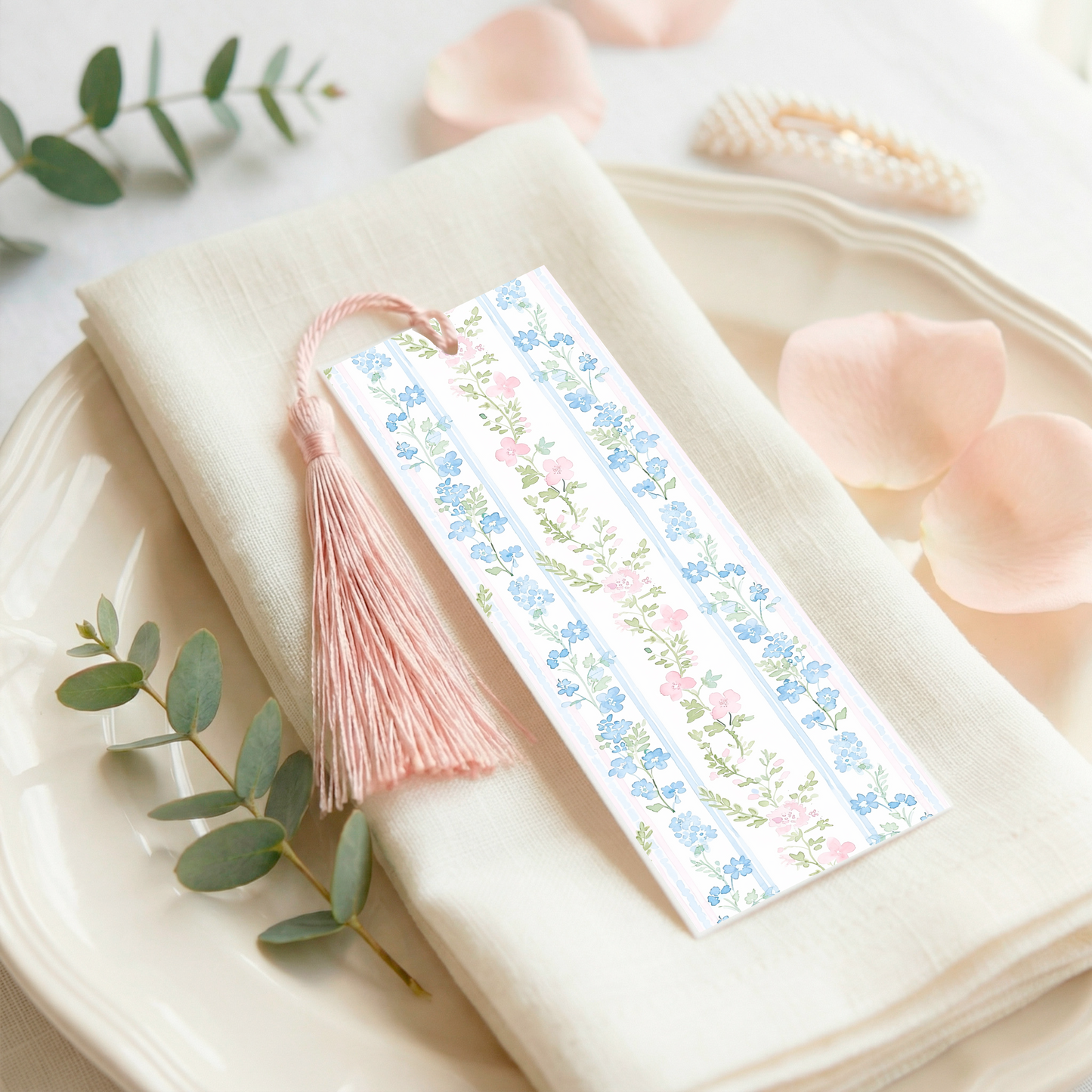 Rosewater Bloom Bookmark