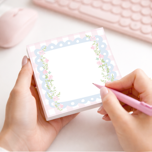 Rosewater Bloom Mini 3x3" Notepad